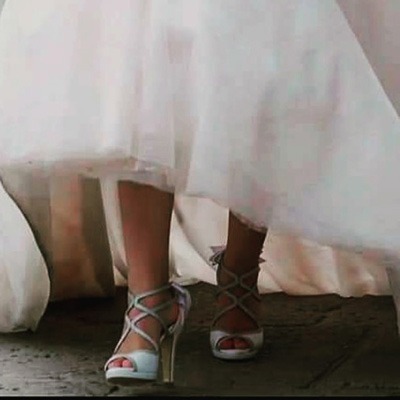 Joss Lou bridal sandals